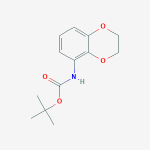 molecular formula C13H17NO4 B1509822 tert-Butyl (2,3-dihydrobenzo[b][1,4]dioxin-5-yl)carbamate CAS No. 1116136-19-6