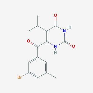 molecular formula C15H15BrN2O3 B1509826 6-(3-bromo-5-methylbenzoyl)-5-isopropylpyrimidine-2,4(1H,3H)-dione 