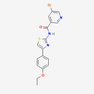 molecular formula C17H14BrN3O2S B15098377 5-bromo-N-[(2E)-4-(4-ethoxyphenyl)-1,3-thiazol-2(3H)-ylidene]pyridine-3-carboxamide 