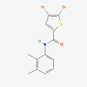 molecular formula C13H11Br2NOS B15098429 4,5-dibromo-N-(2,3-dimethylphenyl)thiophene-2-carboxamide 