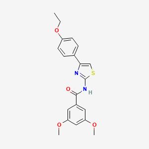 N-[4-(4-ethoxyphenyl)-1,3-thiazol-2-yl]-3,5-dimethoxybenzamide