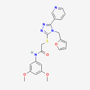 N-(3,5-dimethoxyphenyl)-2-{[4-(furan-2-ylmethyl)-5-(pyridin-3-yl)-4H-1,2,4-triazol-3-yl]sulfanyl}acetamide