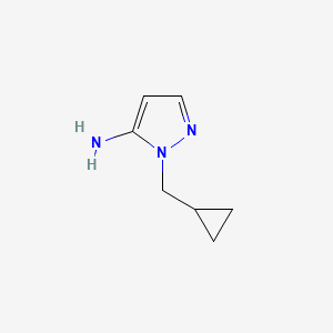 molecular formula C7H11N3 B1509854 1-(环丙基甲基)-1H-吡唑-5-胺 CAS No. 660853-62-3