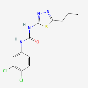 molecular formula C12H12Cl2N4OS B15098542 1-(3,4-Dichlorophenyl)-3-(5-propyl-1,3,4-thiadiazol-2-yl)urea 