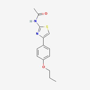 N-[4-(4-propoxyphenyl)-1,3-thiazol-2-yl]acetamide