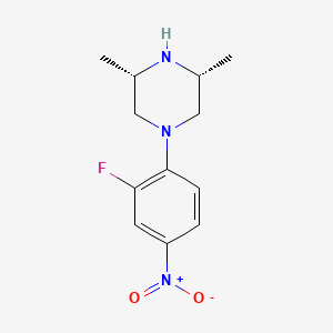 (3R,5S)-1-(2-Fluoro-4-nitrophenyl)-3,5-dimethylpiperazine