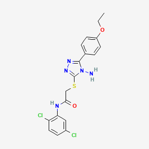 2-{[4-amino-5-(4-ethoxyphenyl)-4H-1,2,4-triazol-3-yl]sulfanyl}-N-(2,5-dichlorophenyl)acetamide