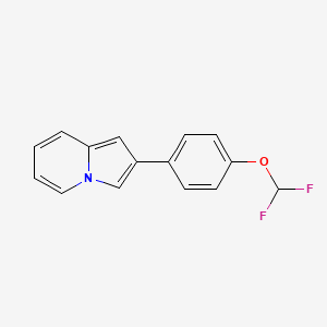 2-[4-(Difluoromethoxy)phenyl]indolizine