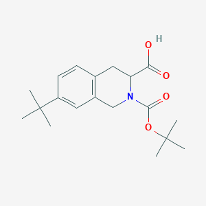 7-tert-butyl-2-[(2-methylpropan-2-yl)oxycarbonyl]-3,4-dihydro-1H-isoquinoline-3-carboxylic acid