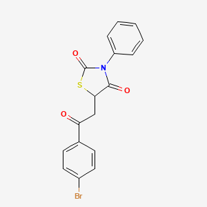 5-(2-(4-Bromophenyl)-2-oxoethyl)-3-phenylthiazolidine-2,4-dione