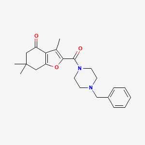 2-[(4-benzylpiperazin-1-yl)carbonyl]-3,6,6-trimethyl-6,7-dihydro-1-benzofuran-4(5H)-one