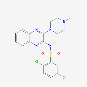 2,5-dichloro-N-[3-(4-ethylpiperazin-1-yl)quinoxalin-2-yl]benzene-1-sulfonamide