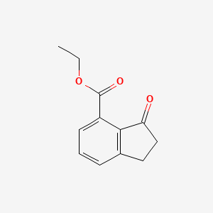 molecular formula C12H12O3 B1509886 Ethyl 3-oxo-2,3-dihydro-1H-indene-4-carboxylate CAS No. 1273599-83-9