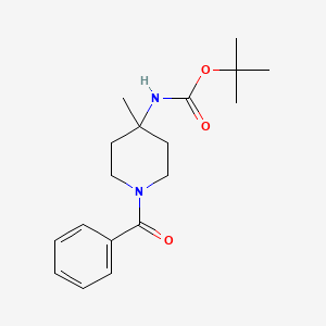 Tert-butyl (1-benzoyl-4-methylpiperidin-4-yl)carbamate