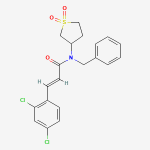 (E)-N-benzyl-3-(2,4-dichlorophenyl)-N-(1,1-dioxothiolan-3-yl)prop-2-enamide