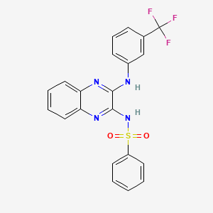 N-[3-(3-Trifluoromethyl-phenylamino)-quinoxalin-2-yl]-benzenesulfonamide