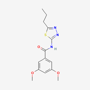 3,5-Dimethoxy-N-(5-propyl-[1,3,4]thiadiazol-2-yl)-benzamide