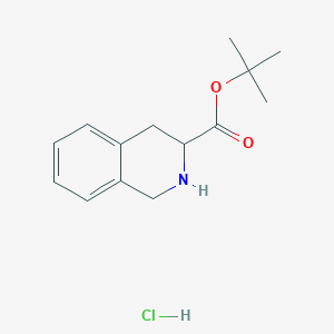 molecular formula C14H20ClNO2 B1509898 tert-Butyl 1,2,3,4-tetrahydroisoquinoline-3-carboxylate hydrochloride 