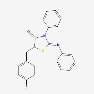 5-(4-Fluoro-benzyl)-3-phenyl-2-[(Z)-phenylimino]-thiazolidin-4-one