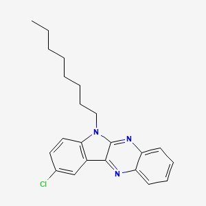 molecular formula C22H24ClN3 B15099086 2-Chloro-5-octylindolo[2,3-b]quinoxaline 