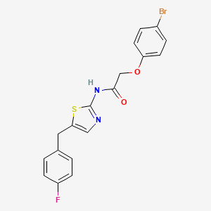 2-(4-bromophenoxy)-N-[5-(4-fluorobenzyl)-1,3-thiazol-2-yl]acetamide