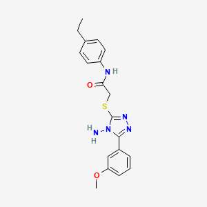 2-{[4-amino-5-(3-methoxyphenyl)-4H-1,2,4-triazol-3-yl]sulfanyl}-N-(4-ethylphenyl)acetamide