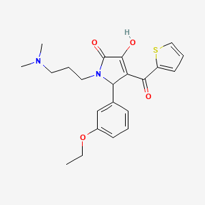 1-[3-(dimethylamino)propyl]-5-(3-ethoxyphenyl)-3-hydroxy-4-(thiophen-2-ylcarbonyl)-1,5-dihydro-2H-pyrrol-2-one