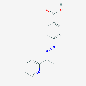 4-[(2-Pyridylethyl)diazenyl]benzoic acid