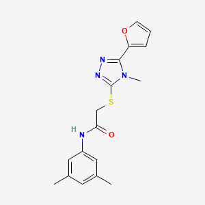 N-(3,5-dimethylphenyl)-2-{[5-(furan-2-yl)-4-methyl-4H-1,2,4-triazol-3-yl]sulfanyl}acetamide