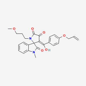 4'-hydroxy-1'-(3-methoxypropyl)-1-methyl-3'-{[4-(prop-2-en-1-yloxy)phenyl]carbonyl}spiro[indole-3,2'-pyrrole]-2,5'(1H,1'H)-dione