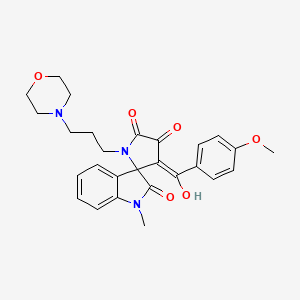 4'-hydroxy-3'-[(4-methoxyphenyl)carbonyl]-1-methyl-1'-[3-(morpholin-4-yl)propyl]spiro[indole-3,2'-pyrrole]-2,5'(1H,1'H)-dione