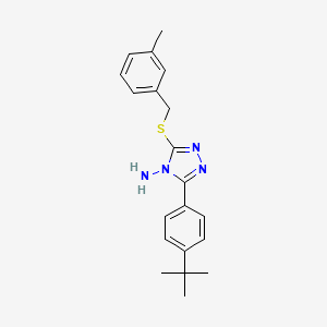 3-(4-tert-butylphenyl)-5-[(3-methylbenzyl)sulfanyl]-4H-1,2,4-triazol-4-amine