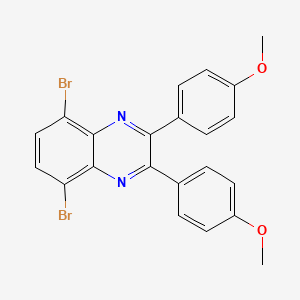 molecular formula C22H16Br2N2O2 B1509931 5,8-二溴-2,3-双(4-甲氧基苯基)喹喔啉 CAS No. 162967-90-0