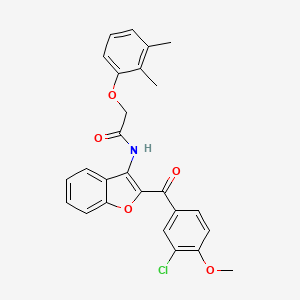 N-{2-[(3-chloro-4-methoxyphenyl)carbonyl]-1-benzofuran-3-yl}-2-(2,3-dimethylphenoxy)acetamide