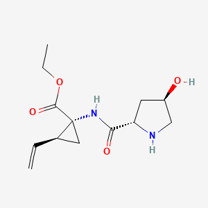 (1R,2S)-ethyl 1-((2S,4R)-4-hydroxypyrrolidine-2-carboxamido)-2-vinylcyclopropanecarboxylate