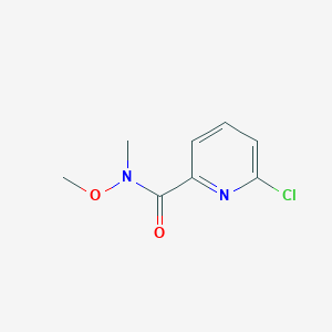 molecular formula C8H9ClN2O2 B1509934 6-氯-N-甲氧基-N-甲基吡啶甲酰胺 CAS No. 192437-72-2