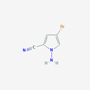 1-Amino-4-bromo-1H-pyrrole-2-carbonitrile