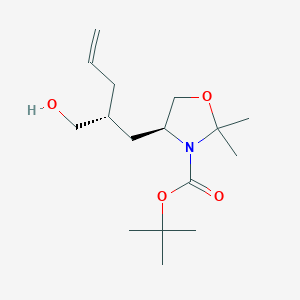 (S)-tert-Butyl 4-((R)-2-(hydroxymethyl)pent-4-en-1-yl)-2,2-dimethyloxazolidine-3-carboxylate