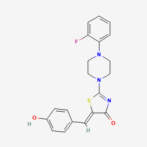 (5Z)-2-[4-(2-fluorophenyl)piperazin-1-yl]-5-(4-hydroxybenzylidene)-1,3-thiazol-4(5H)-one