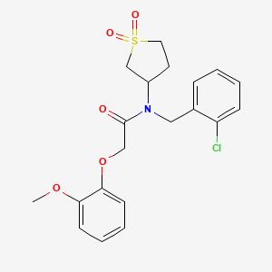 N-(2-chlorobenzyl)-N-(1,1-dioxidotetrahydrothiophen-3-yl)-2-(2-methoxyphenoxy)acetamide