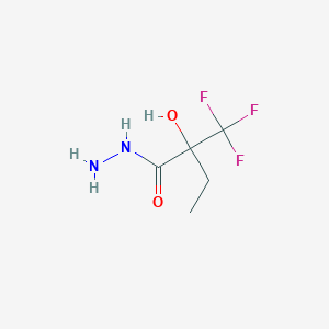 Butanoic acid, 2-hydroxy-2-(trifluoromethyl)-, hydrazide