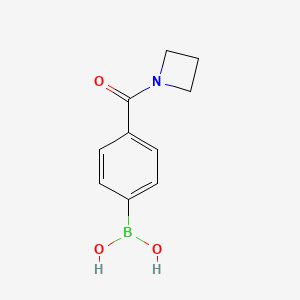 molecular formula C10H12BNO3 B1509944 (4-(Azetidine-1-carbonyl)phenyl)boronic acid CAS No. 1025664-36-1
