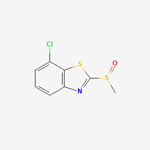 molecular formula C8H6ClNOS2 B1509946 7-Chloro-2-(methylsulfinyl)benzo[d]thiazole CAS No. 1163123-64-5