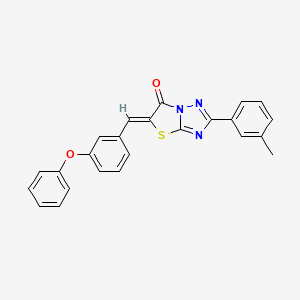 (5Z)-2-(3-methylphenyl)-5-(3-phenoxybenzylidene)[1,3]thiazolo[3,2-b][1,2,4]triazol-6(5H)-one