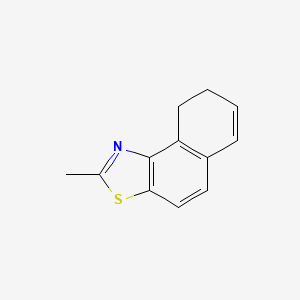 molecular formula C12H11NS B15099481 8,9-Dihydro-2-methylnaphtho[1,2-d]thiazole CAS No. 63467-37-8