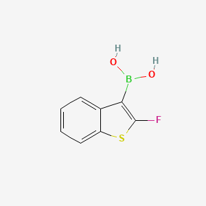 molecular formula C8H6BFO2S B1509951 Boronic acid, B-(2-fluorobenzo[b]thien-3-yl)- 