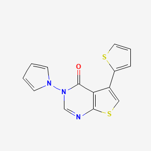 3-(1H-pyrrol-1-yl)-5-(thiophen-2-yl)thieno[2,3-d]pyrimidin-4(3H)-one