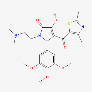 4-[(2,4-Dimethyl(1,3-thiazol-5-yl))carbonyl]-1-[2-(dimethylamino)ethyl]-3-hydr oxy-5-(3,4,5-trimethoxyphenyl)-3-pyrrolin-2-one