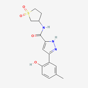 N-(1,1-dioxidotetrahydrothiophen-3-yl)-5-(2-hydroxy-5-methylphenyl)-1H-pyrazole-3-carboxamide