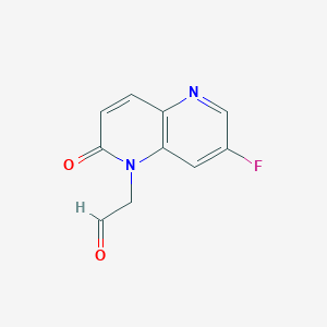 molecular formula C10H7FN2O2 B1509957 1,5-Naphthyridine-1(2H)-acetaldehyde, 7-fluoro-2-oxo- 